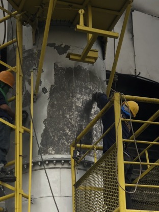 ทาสีปล่องควัน - บริการรับซ่อมปรับปรุงโรงงาน - เอ็มซี เซอร์วิส เซลแอนด์เทรด